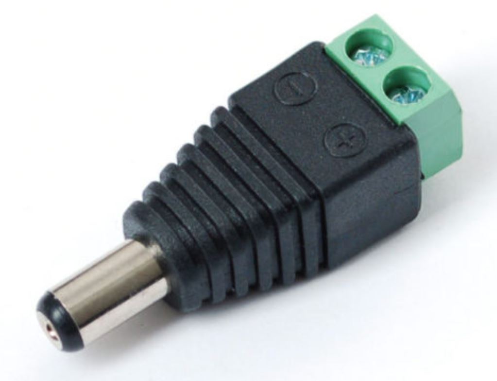 MACHO DE VOLTAJE DE TORNILLO, 3.5mm - COLOR VERDE